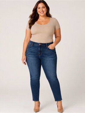 Lane Bryant Dark Blue Skinny Jeans size 18